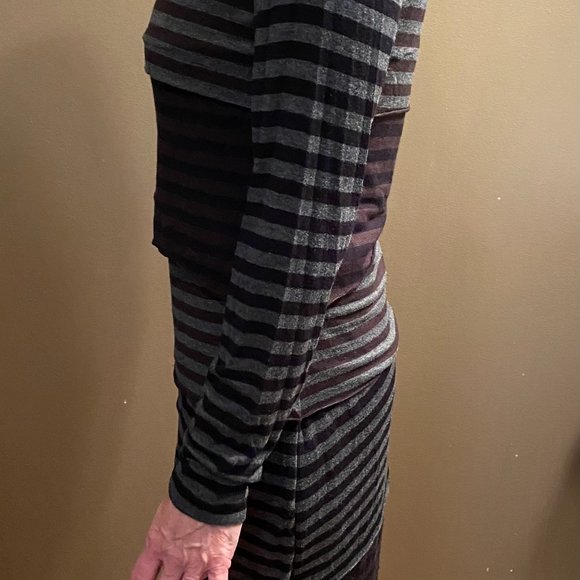 TRIBAL Striped Tiered Dress Size S - Picture 3 of 5